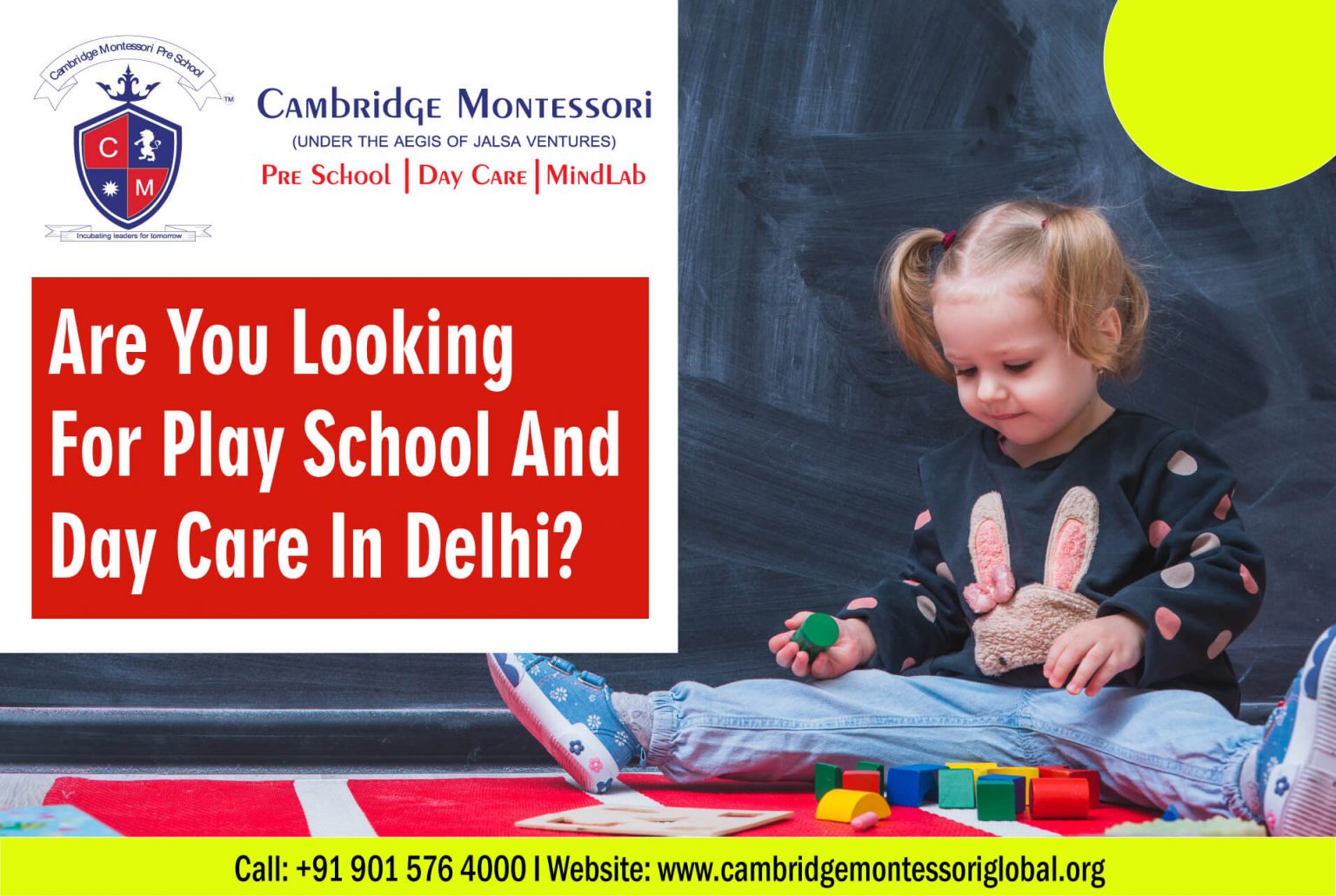 Best Daycare in Delhi Cambridge Montessori Preschool