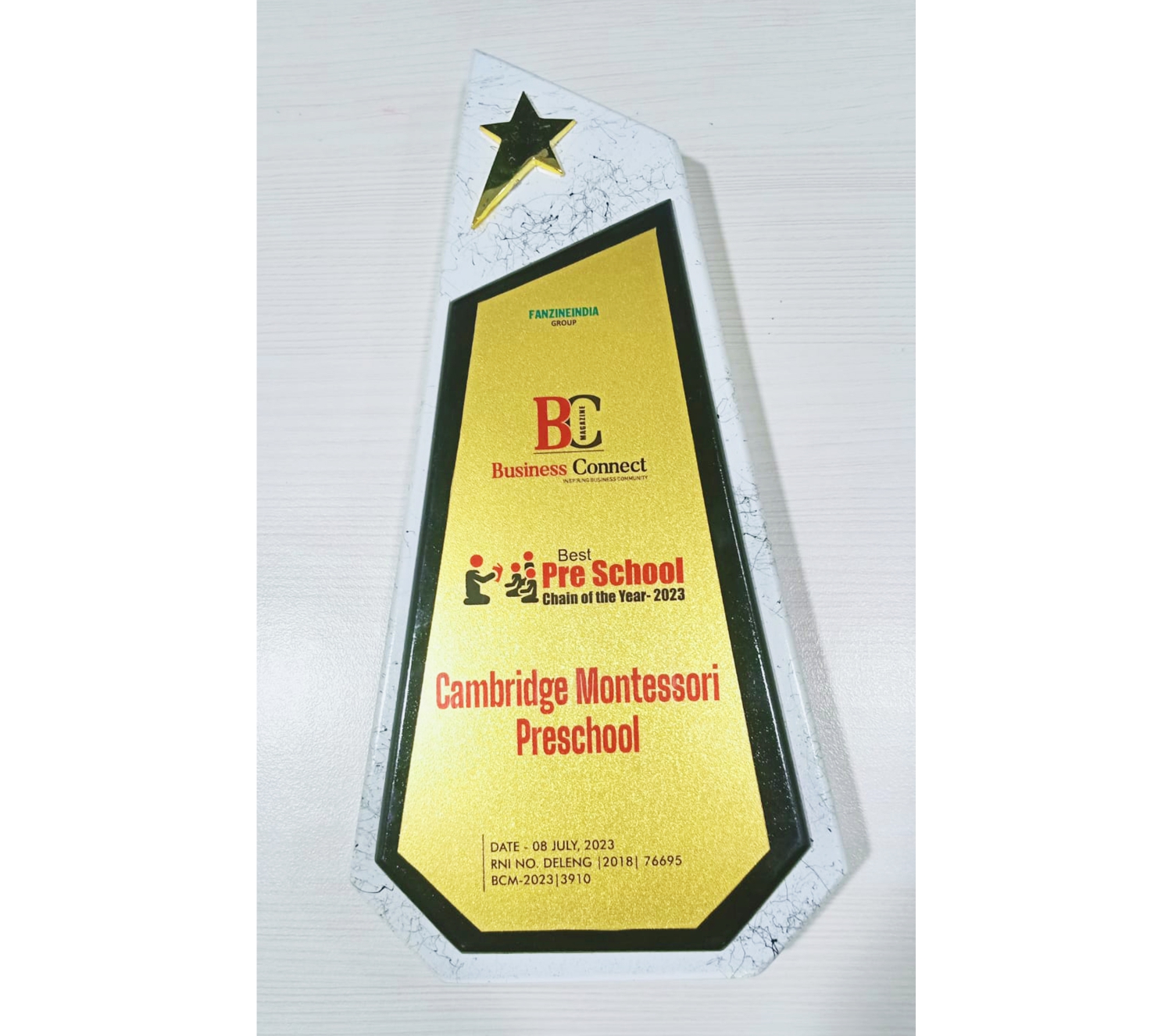 2023 # The Best Preschool Chain of the Year (Award)