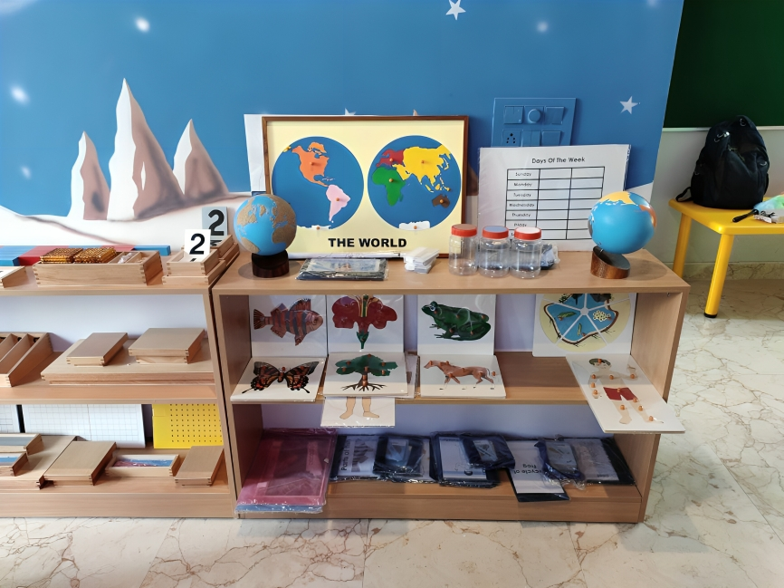 , First Cambridge Montessori Preschool in Srinagar (J & K) with a kids Montessori Lab
