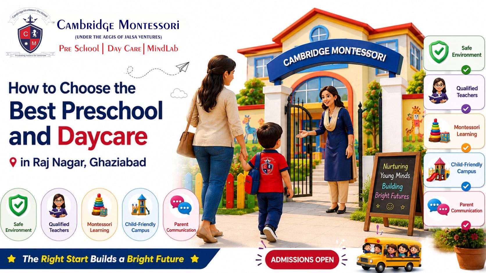 , How to choose Best Preschool and Daycare in Raj Nagar, Ghaziabad