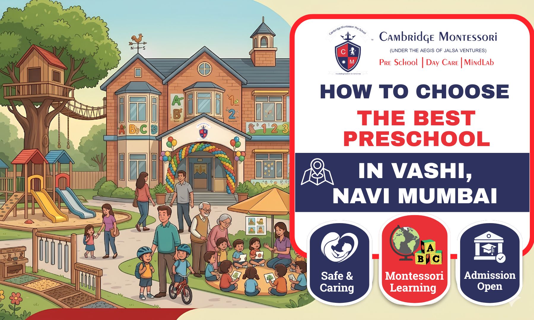 , How to Choose the Best Preschool and Daycare in Vashi, Navi Mumbai