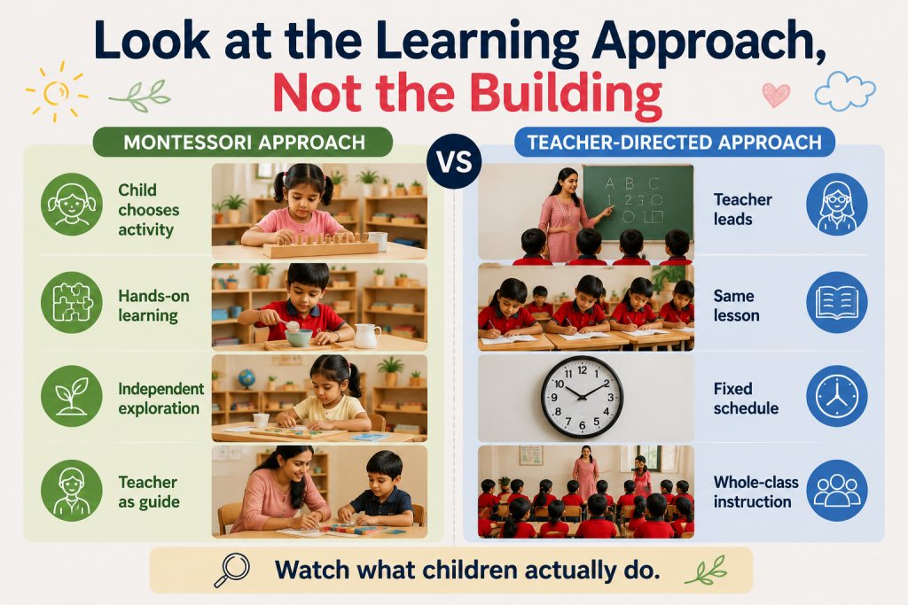 Look at the learning approach not the building